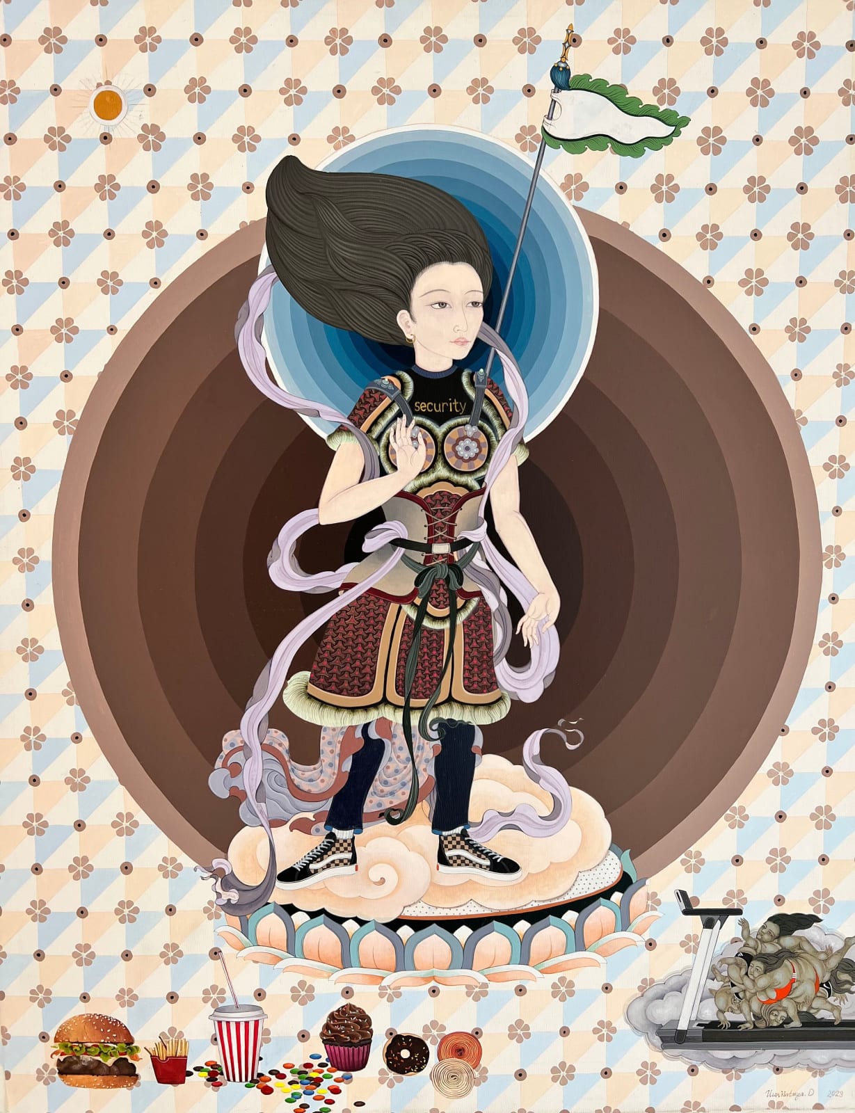 Uuriintuya Dagvasambuu (Mongolia), Dedicated to Women Migrants: Security II, 2023