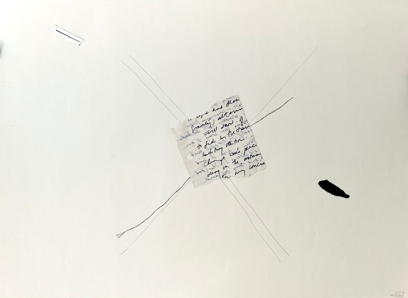 Bilgé (Turkey/US), Line + Time + Torn #6, 1976