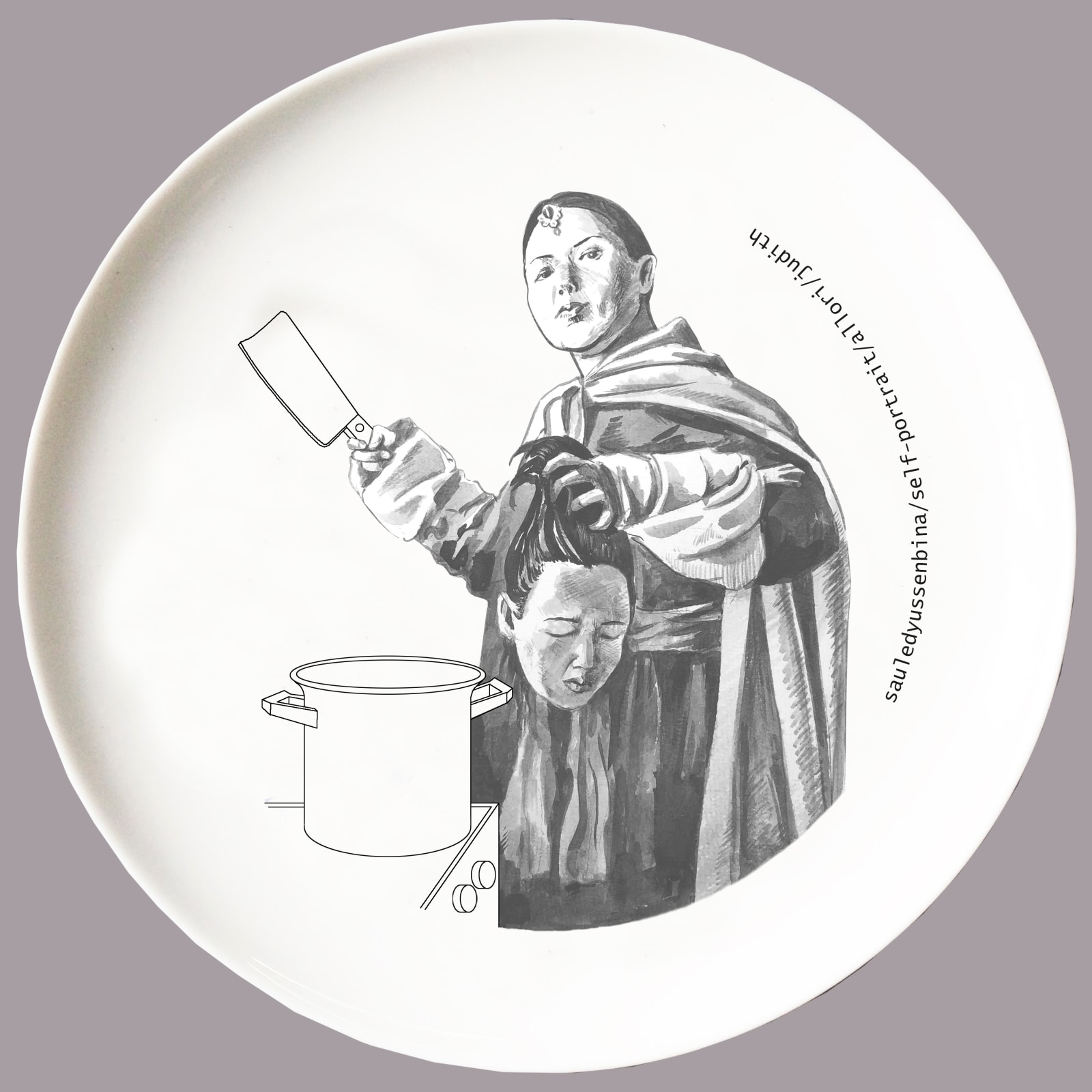 Saule Dyussenbina (Kazakhstan), Self Portrait with Judith, 2021