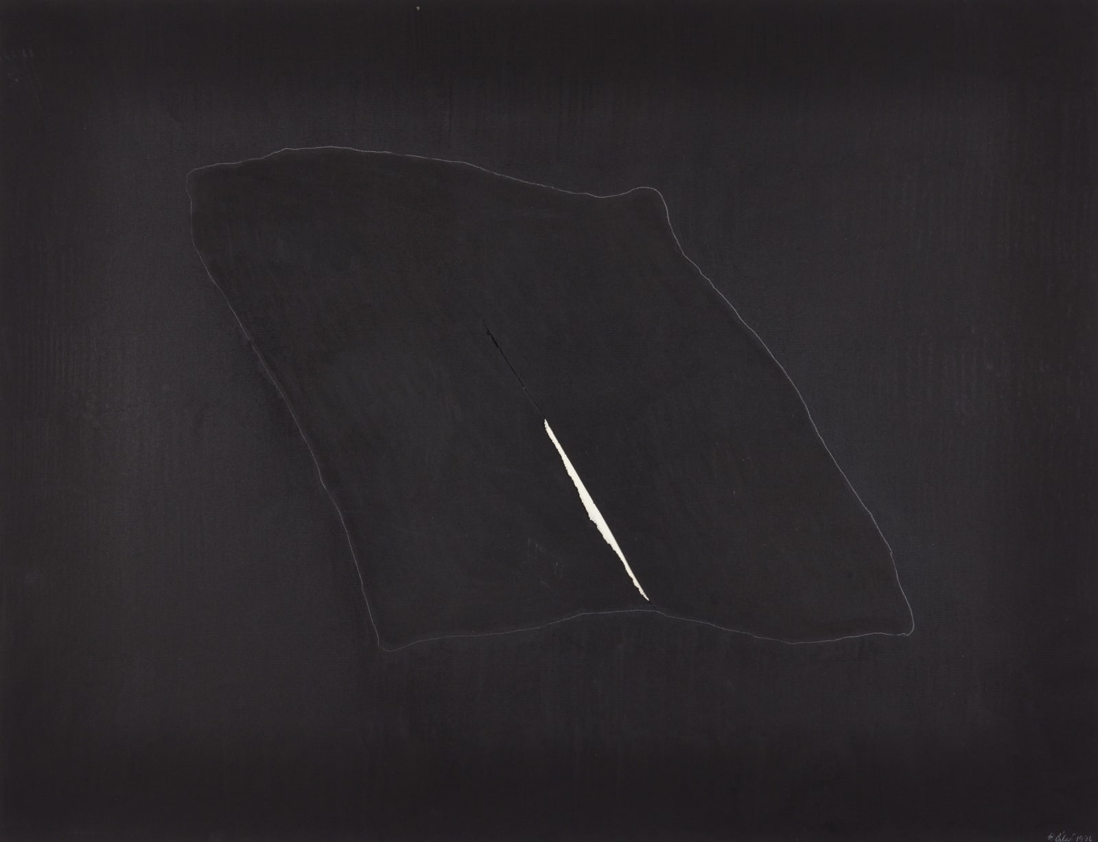 Bilgé (Turkey/US), Untitled (mutated square with tear II), 1976