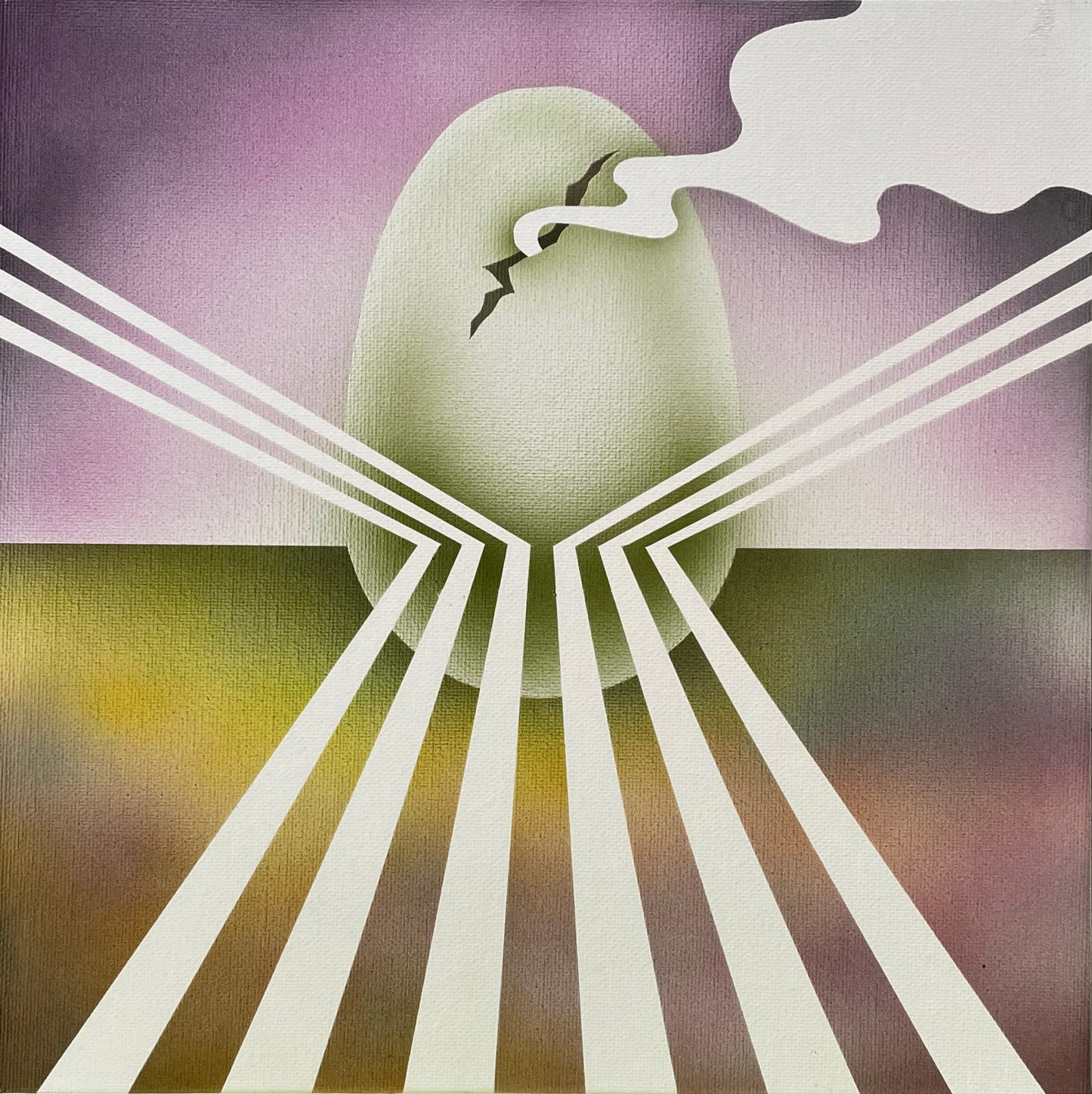 Eddie Ruscha, Large Egg #6, 2016