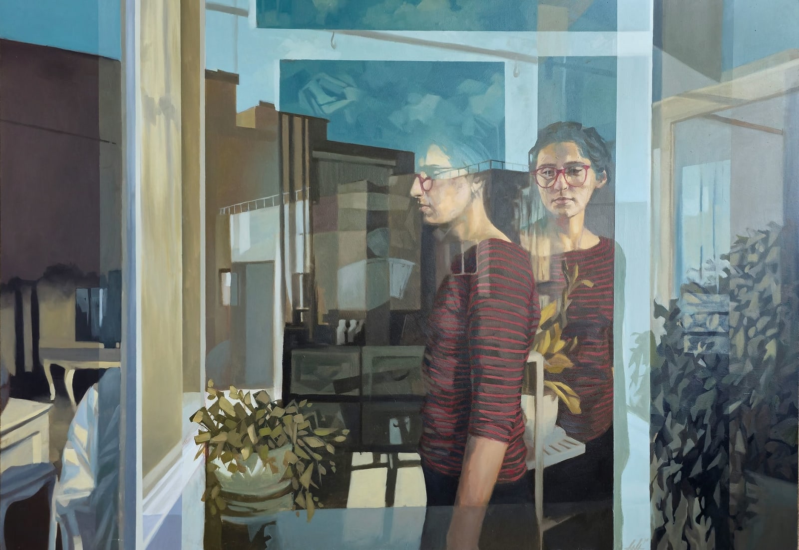 Tara Lak, Reiteration, Self portrait 1, 2025