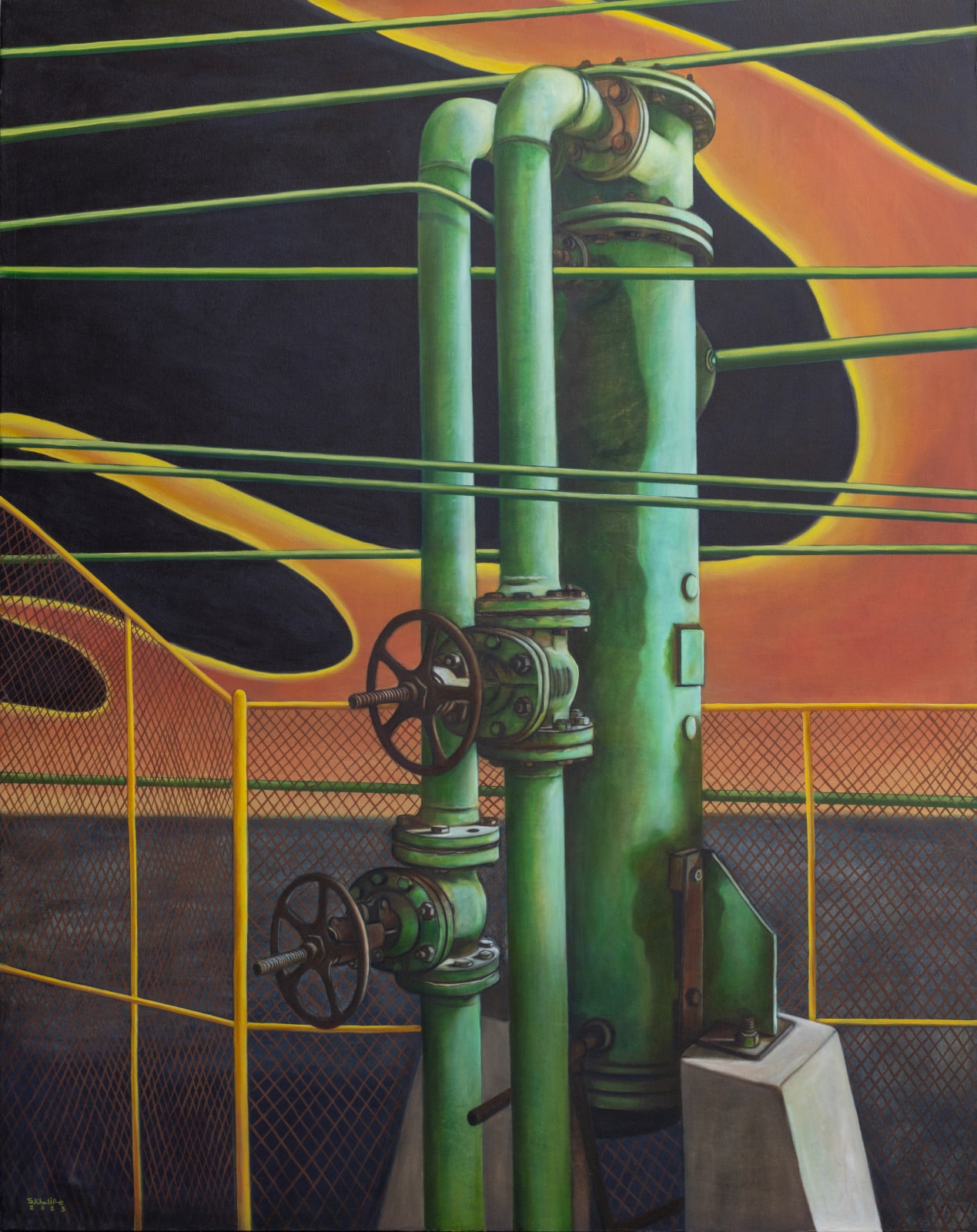 Sadegh Khalife, Black Trace 1, 2023