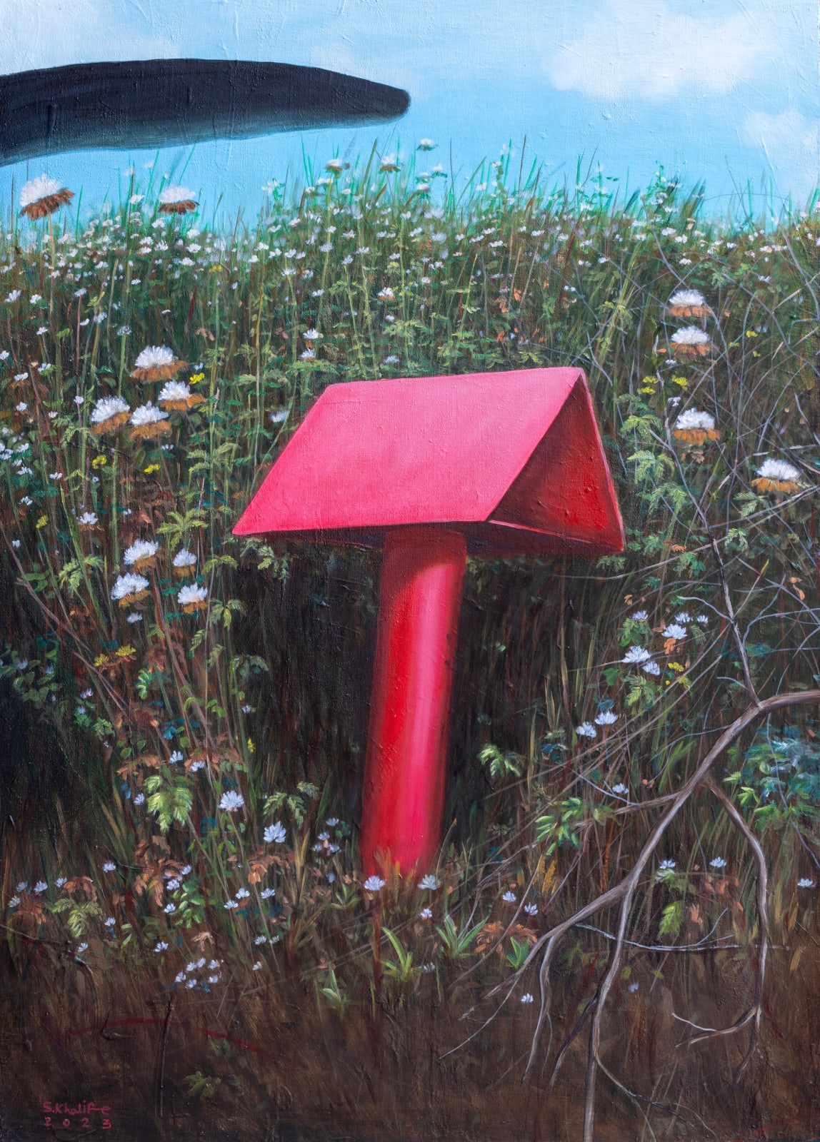 Sadegh Khalife, Black Trace 7, 2023