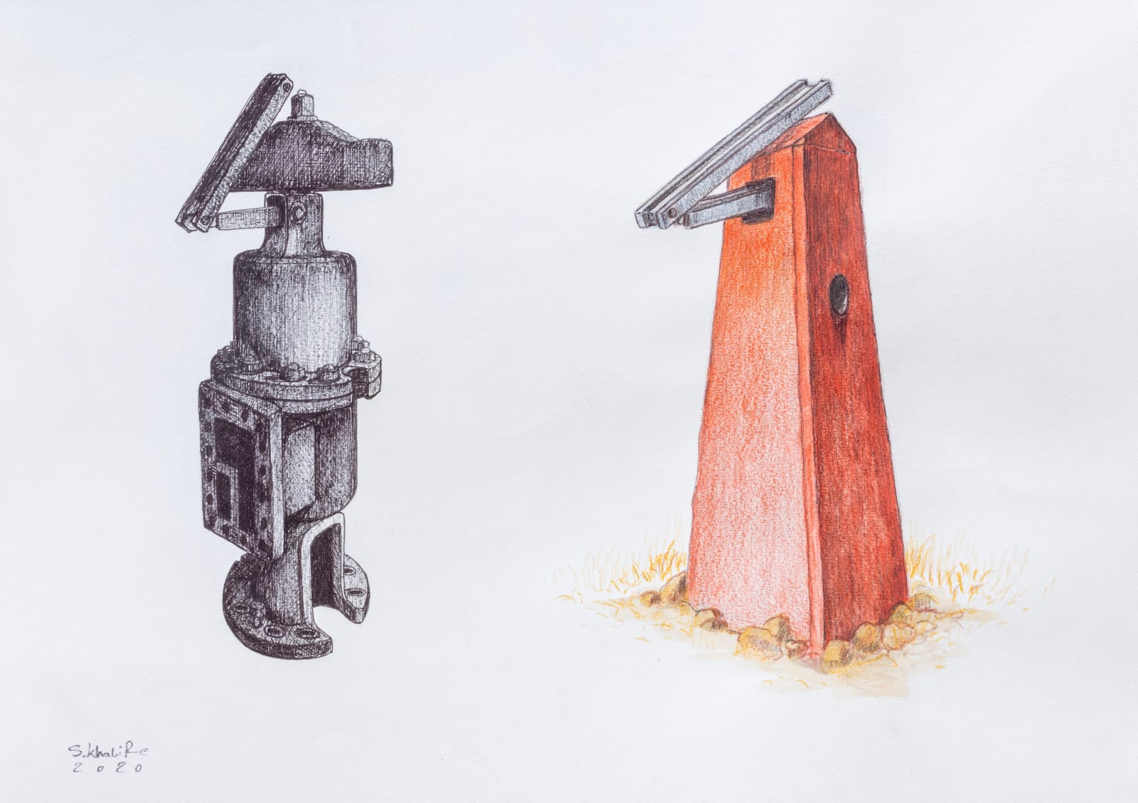 Sadegh Khalife, Black Trace 9, 2020