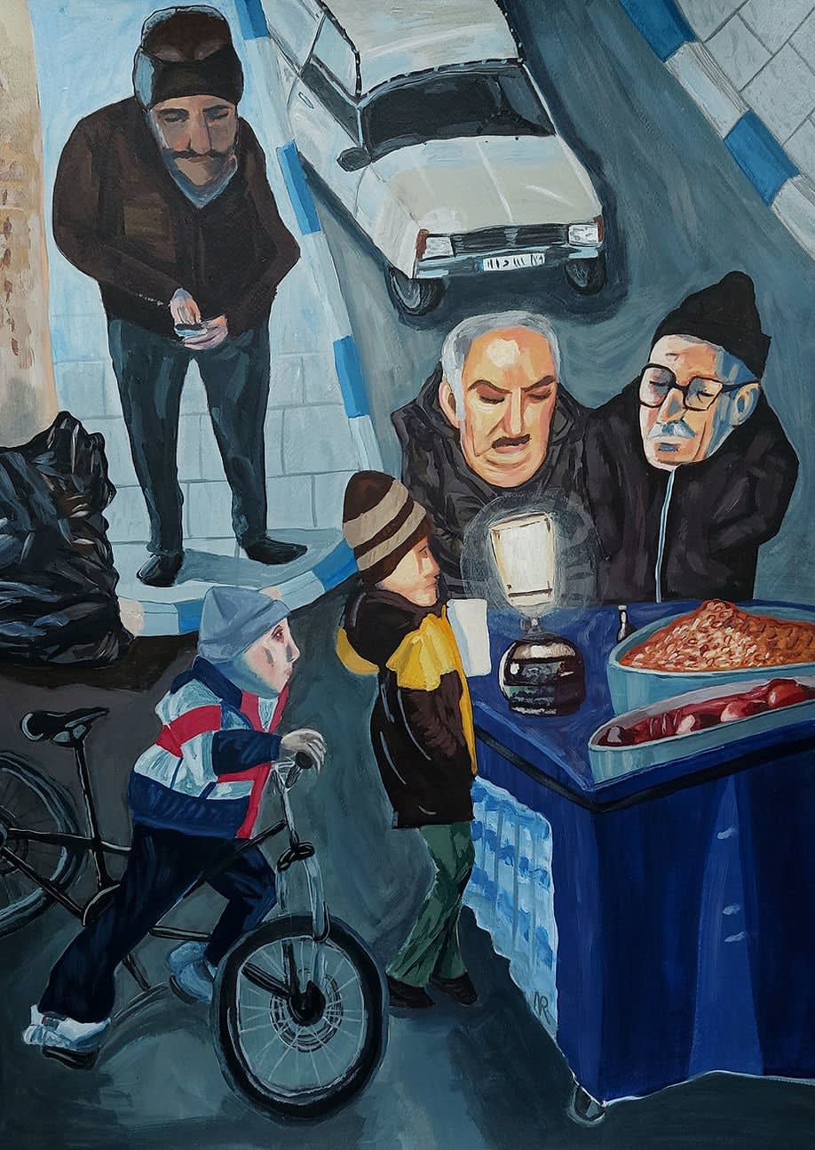 Narges Rezaei, Us, night at the bazaar 2, 2025