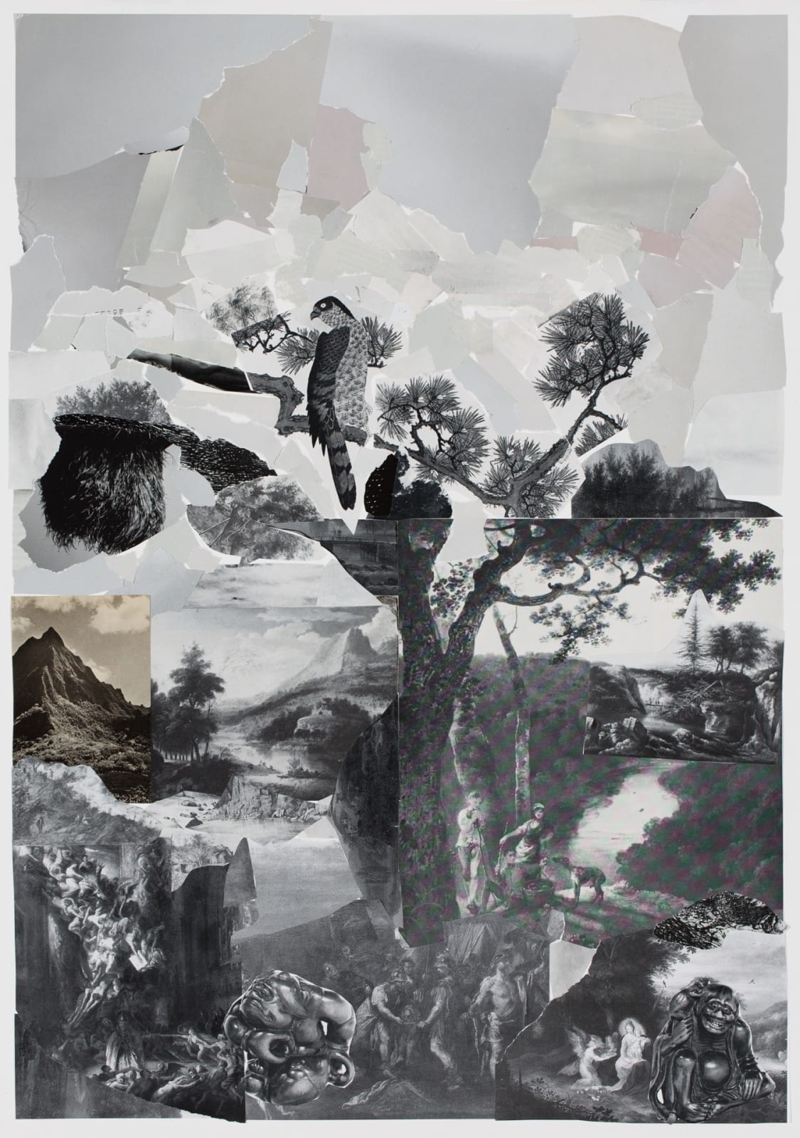 David Hugh Thomas, The pious bird and two omens, 2023