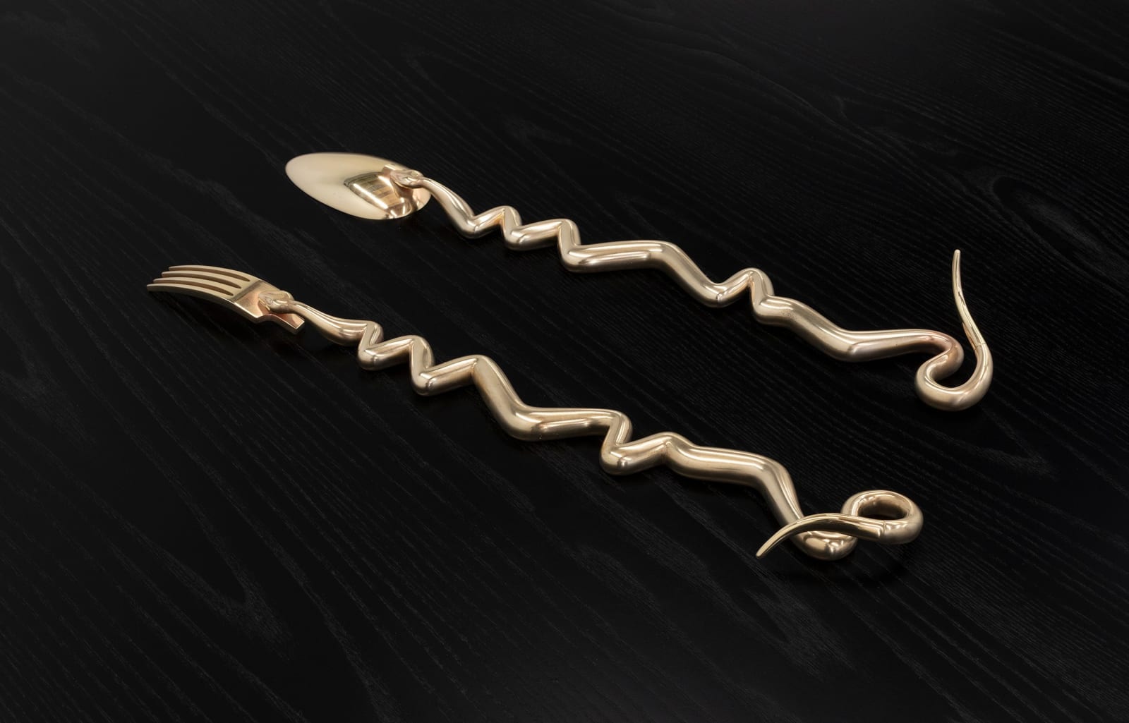 Fiona Abicare, Serpentine (flatware), 2025