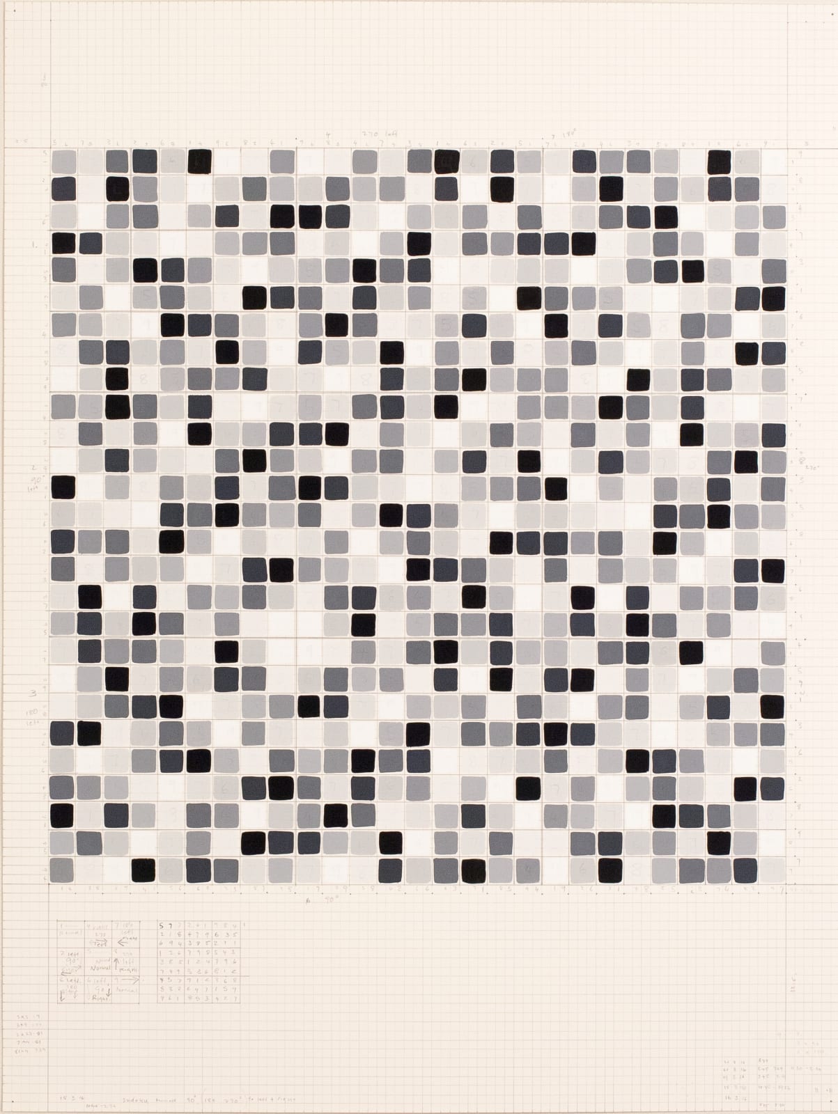 Anna Finlayson, John’s Sudoku turned 90*, 2016