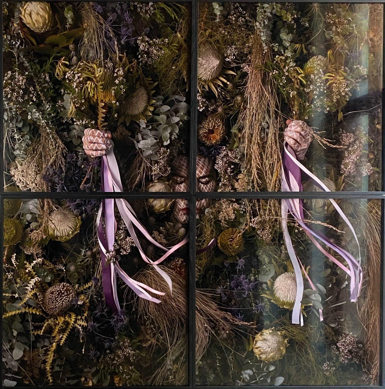 Christian Thompson AO, The Shortest Day (Flower Wall), 2024