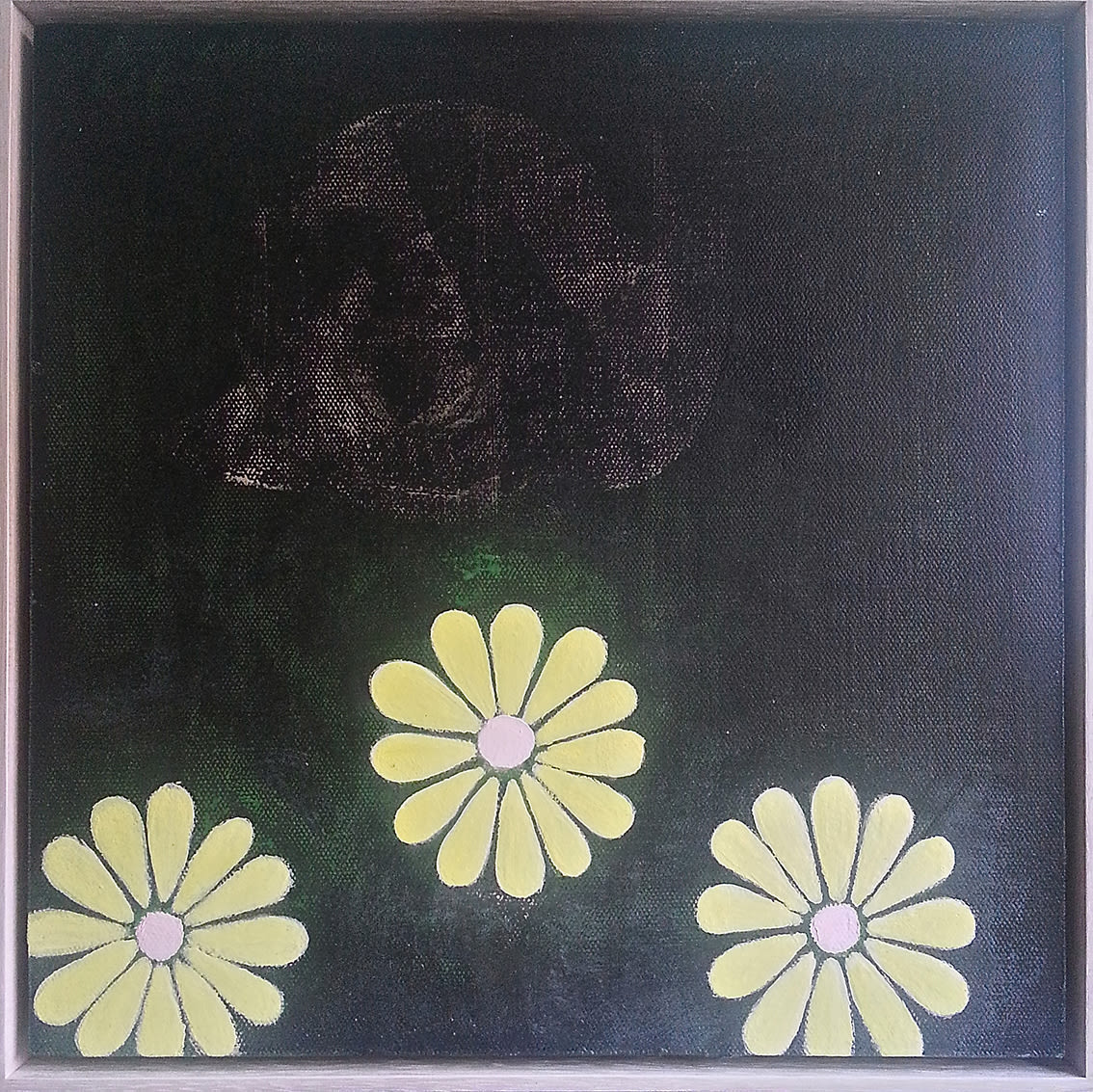 Kate Daw, Yellow Daisies (with snail), 2015