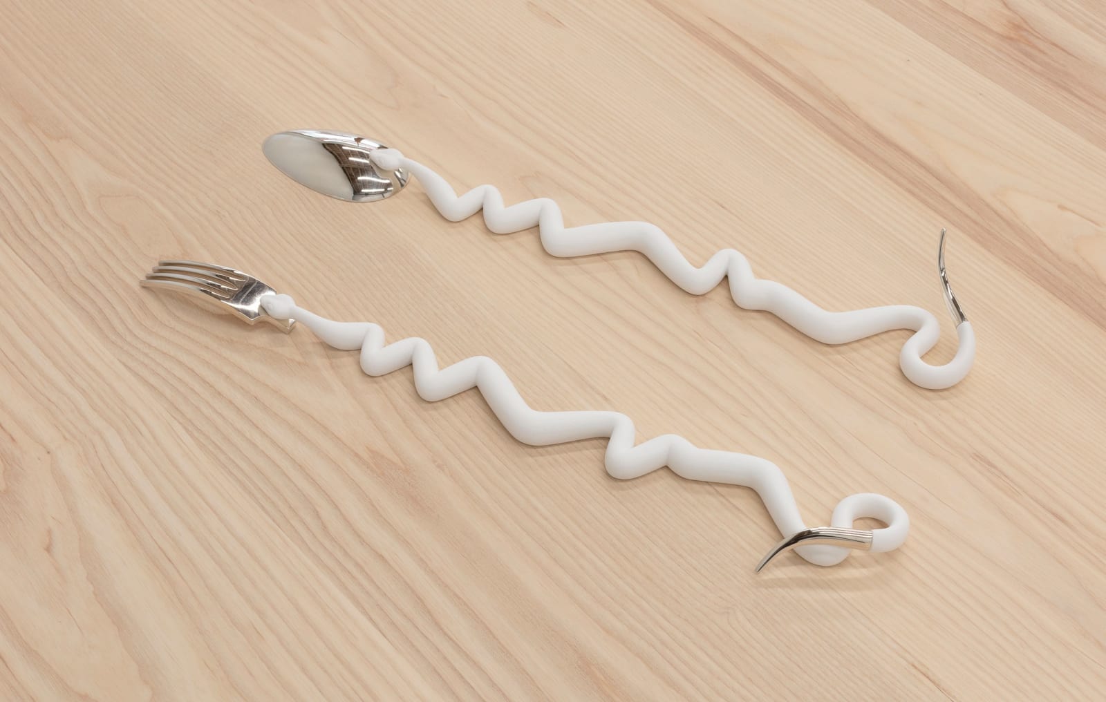 Fiona Abicare, Serpentine (flatware), 2025