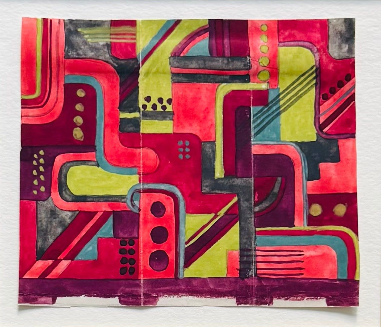 Annemarie Scherer H., Paravent Entwurf / Design for a paravent, 1930