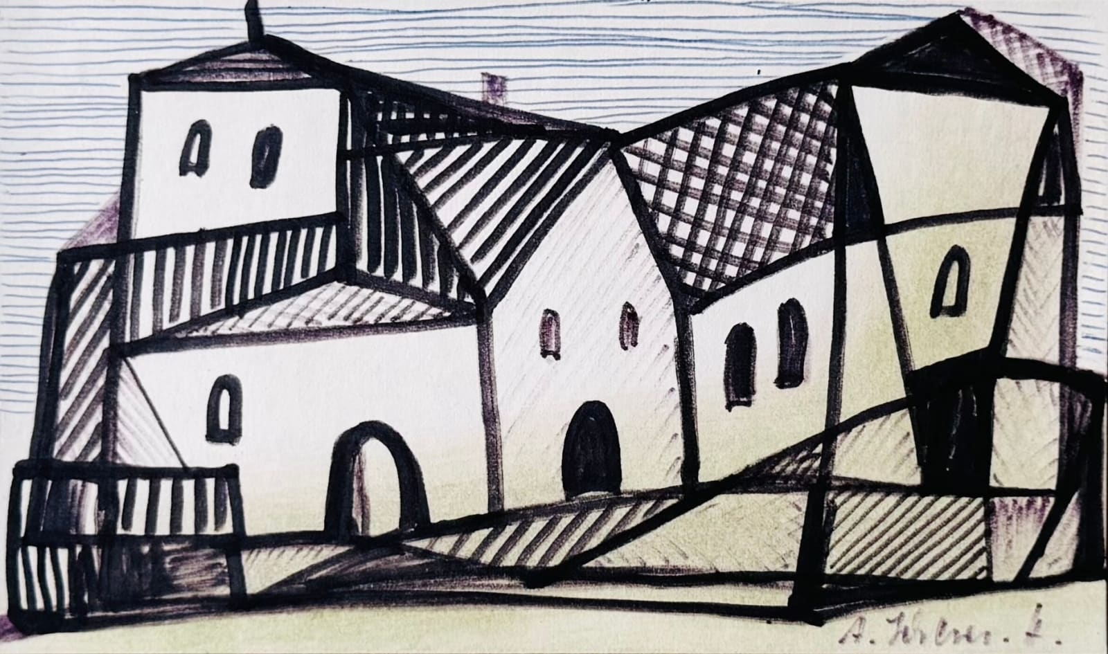 Annemarie Scherer H., Ohne Titel , 1955