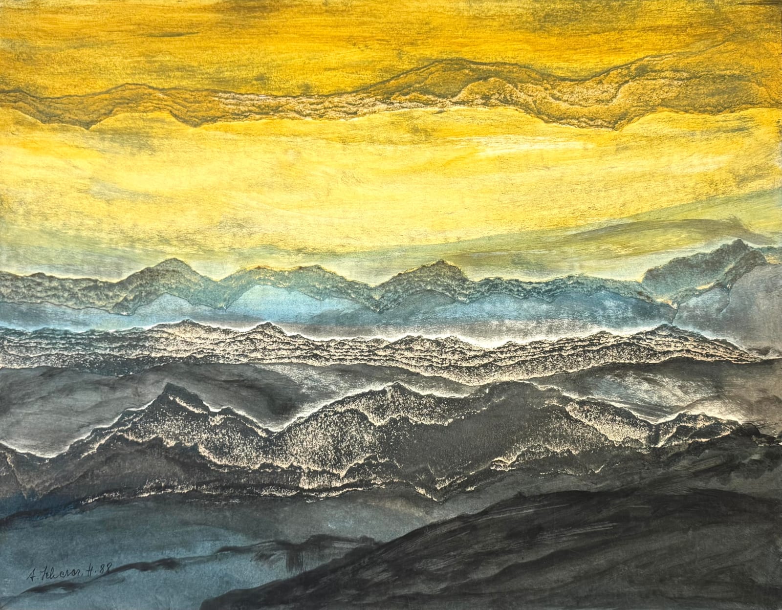 Annemarie Scherer H., Landschaft / Landscape, 1988