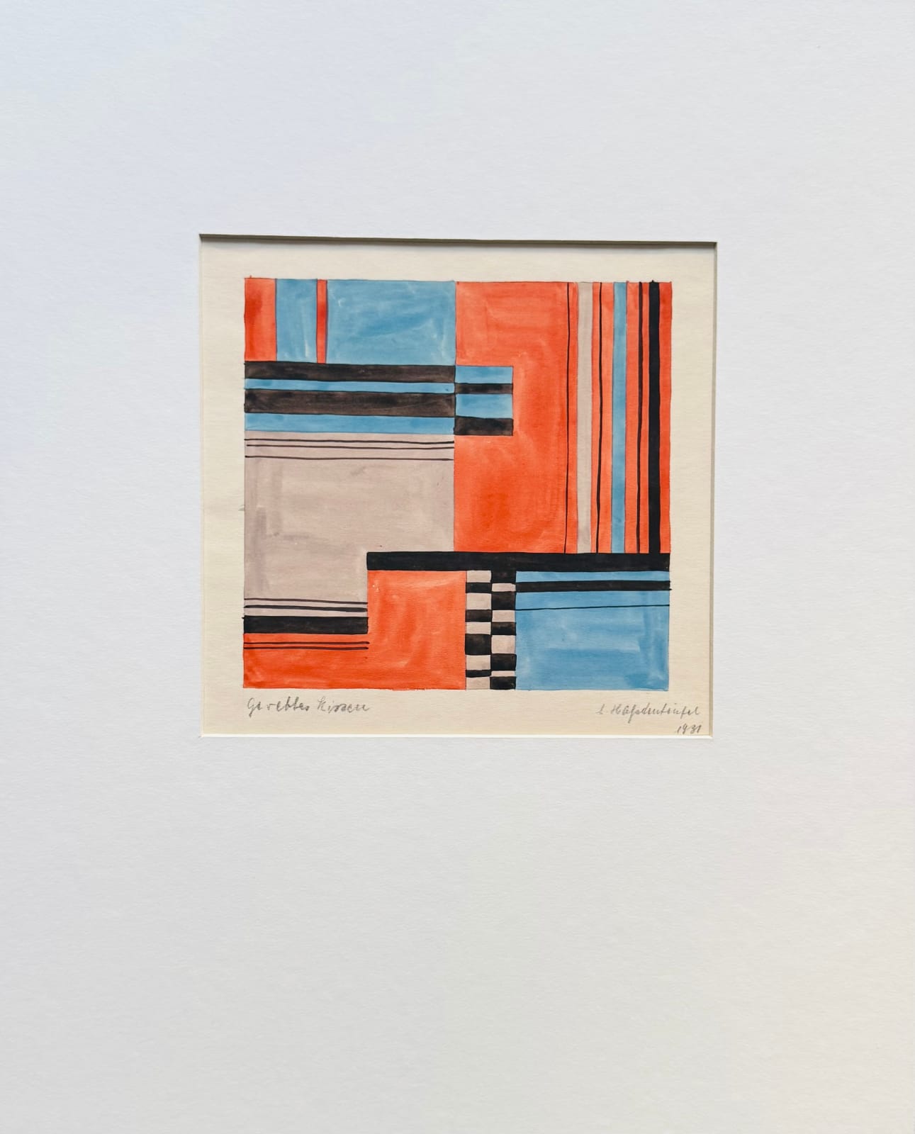 Annemarie Scherer H., Entwurf für Kissen / Design for pillow, 1931
