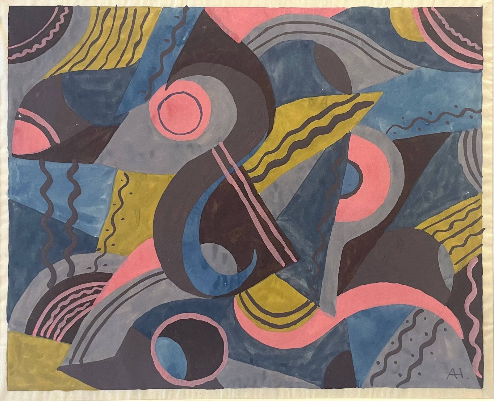 Annemarie Scherer H., Stoffentwurf / Fabric Design, 1930