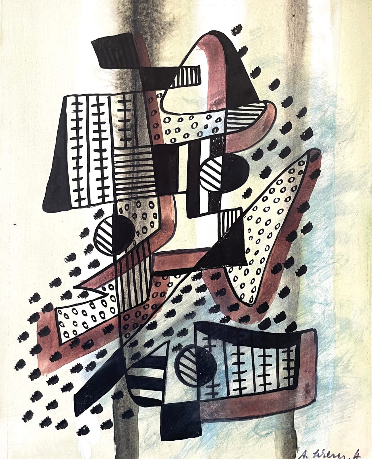 Annemarie Scherer H., Entwurf für Teppich/ Design for a rug, 1940