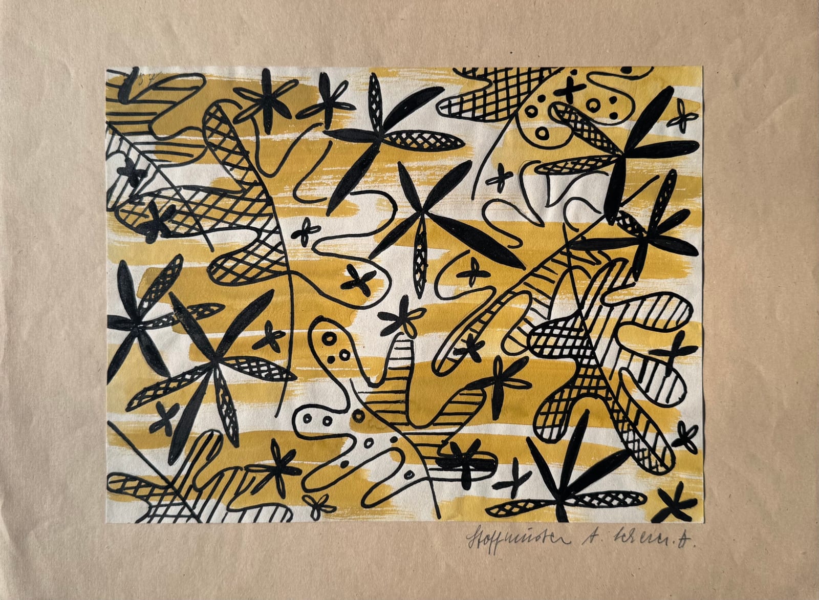 Annemarie Scherer H., Stoffentwurf / Fabric Design, 1940