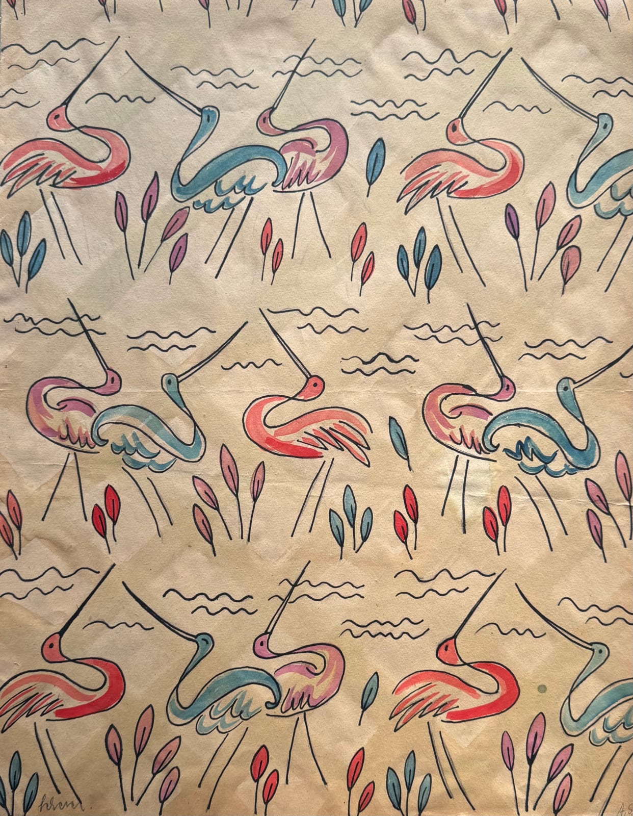 Annemarie Scherer H., Stoffentwurf / Fabric Design, 1940