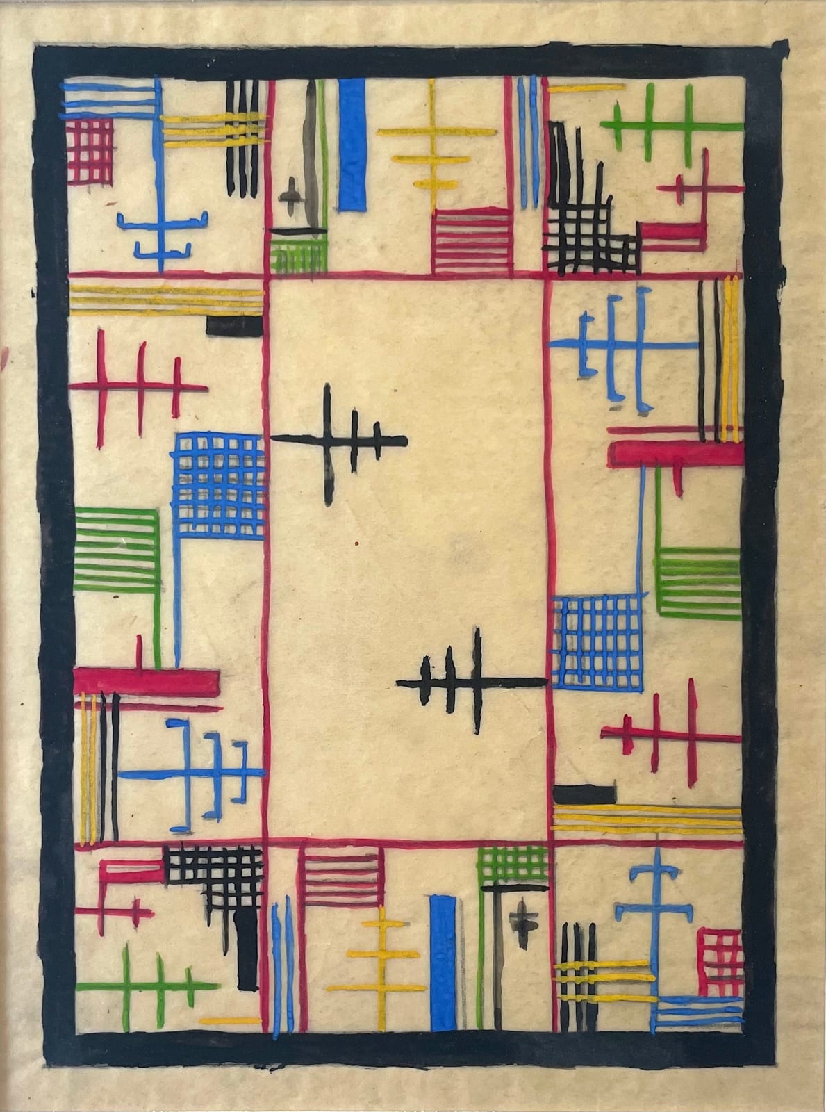 Annemarie Scherer H., Teppich für Tischdecke / Design for Tablecloth, 1930