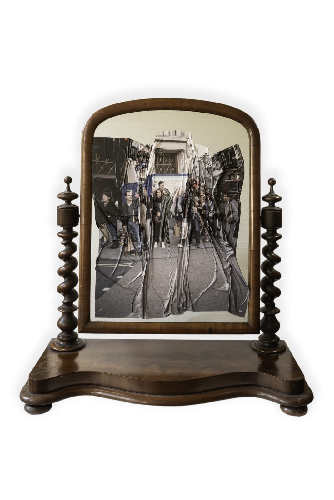 Alex Fakso, Self Portrait with Crowd , 2020