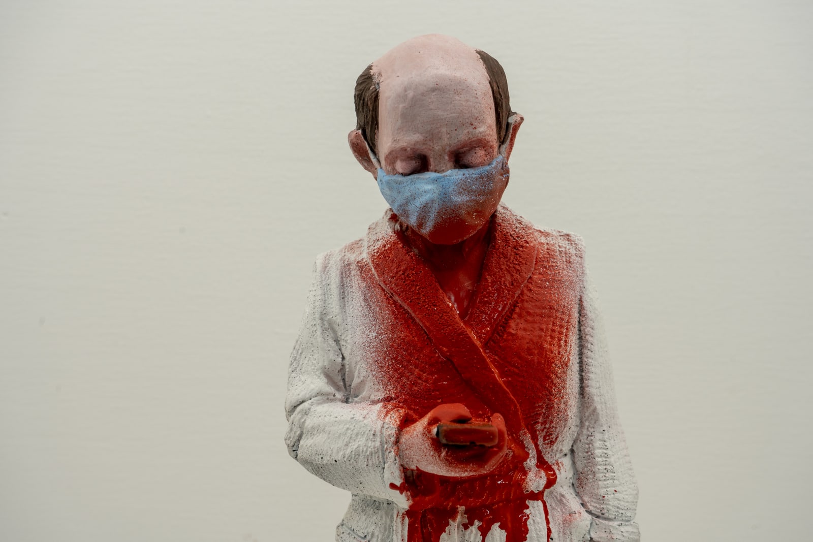 Isaac Cordal, News of the Day, 2020