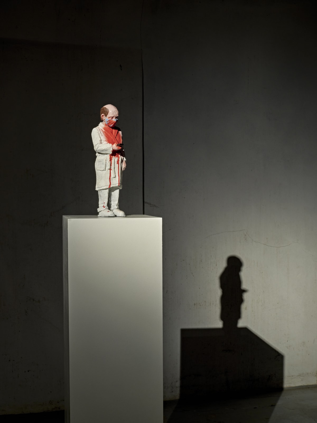 Isaac Cordal, News of the Day, 2020