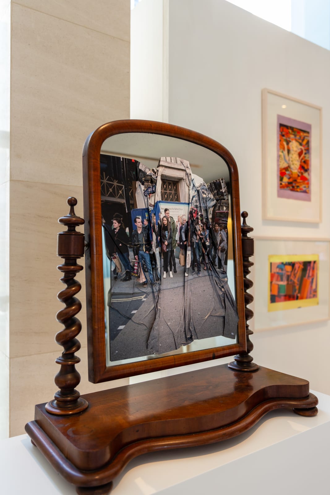 Alex Fakso, Self Portrait with Crowd , 2020
