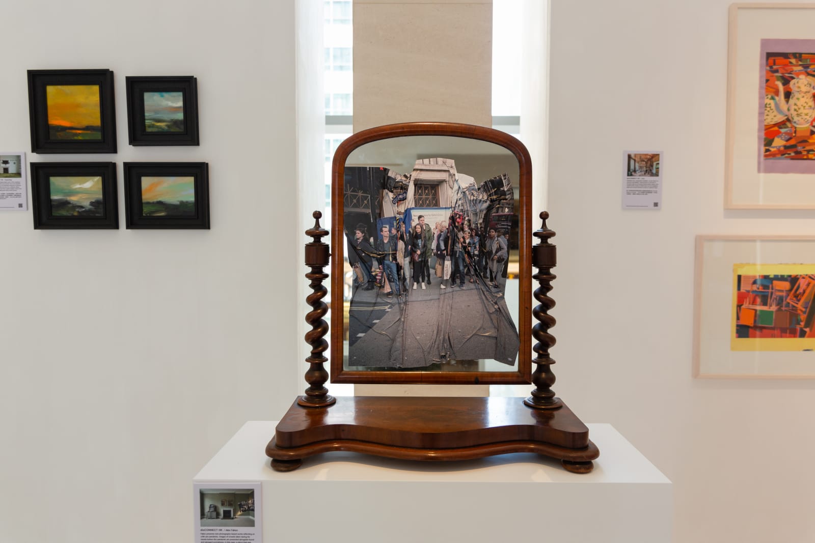Alex Fakso, Self Portrait with Crowd , 2020