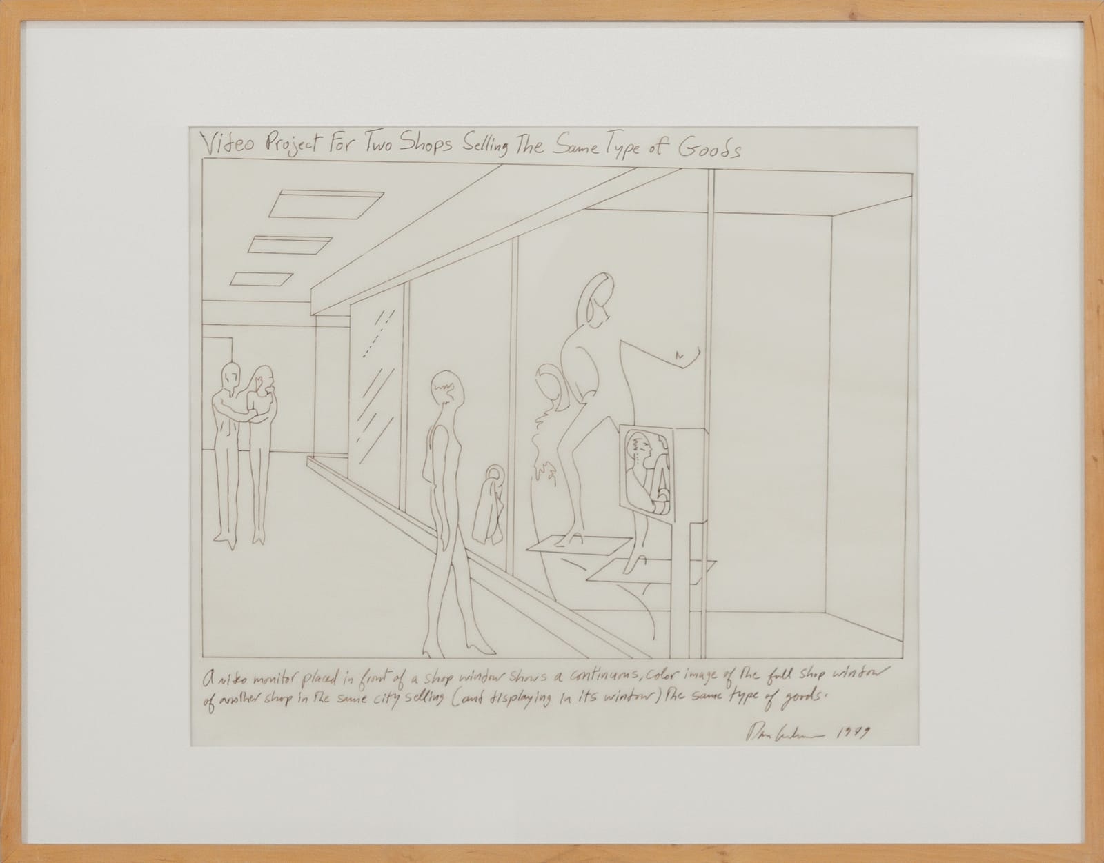 Dan Graham, Video Project For Two Shops Selling The Same Type of Goods, 1979