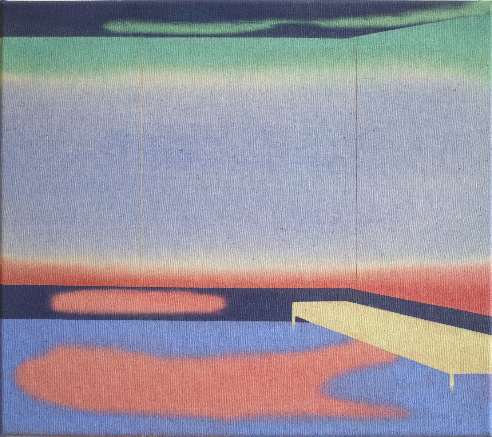 place to be 71, 37x42cm, acrylic_chalk on canvas, 2023