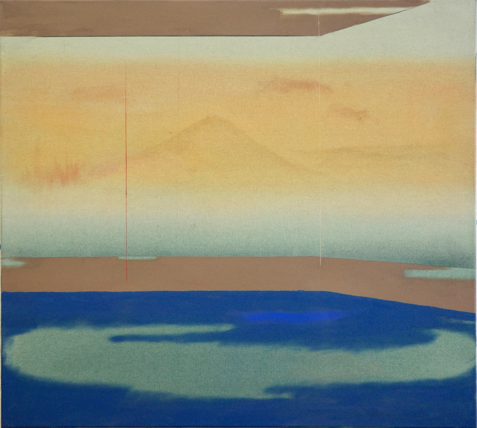 X Seven Hills 39, 90x100cm, acrylic_chalk_oil on canvas, 2024