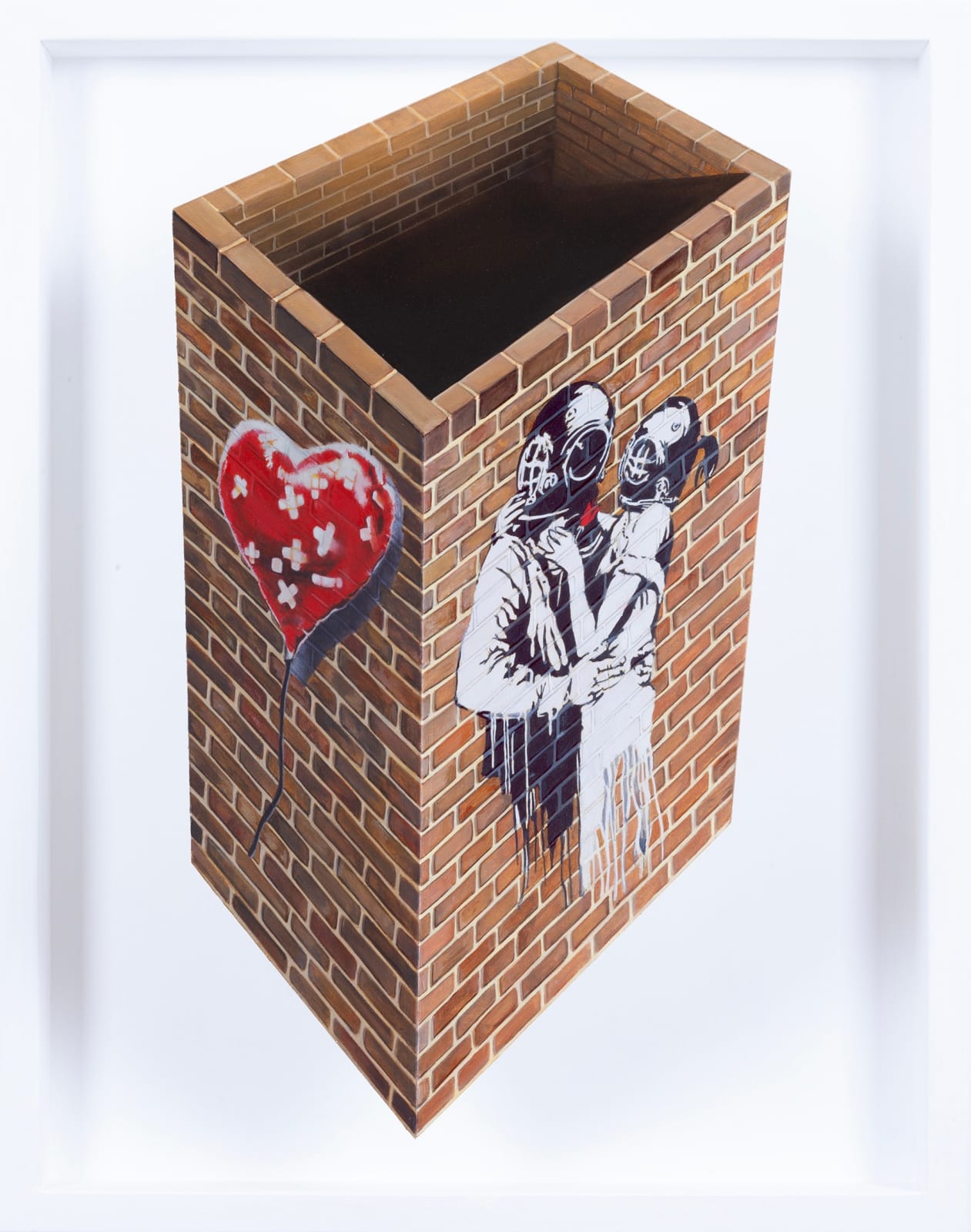 Patrick Hughes, A Mended Heart (Banksy), 2025