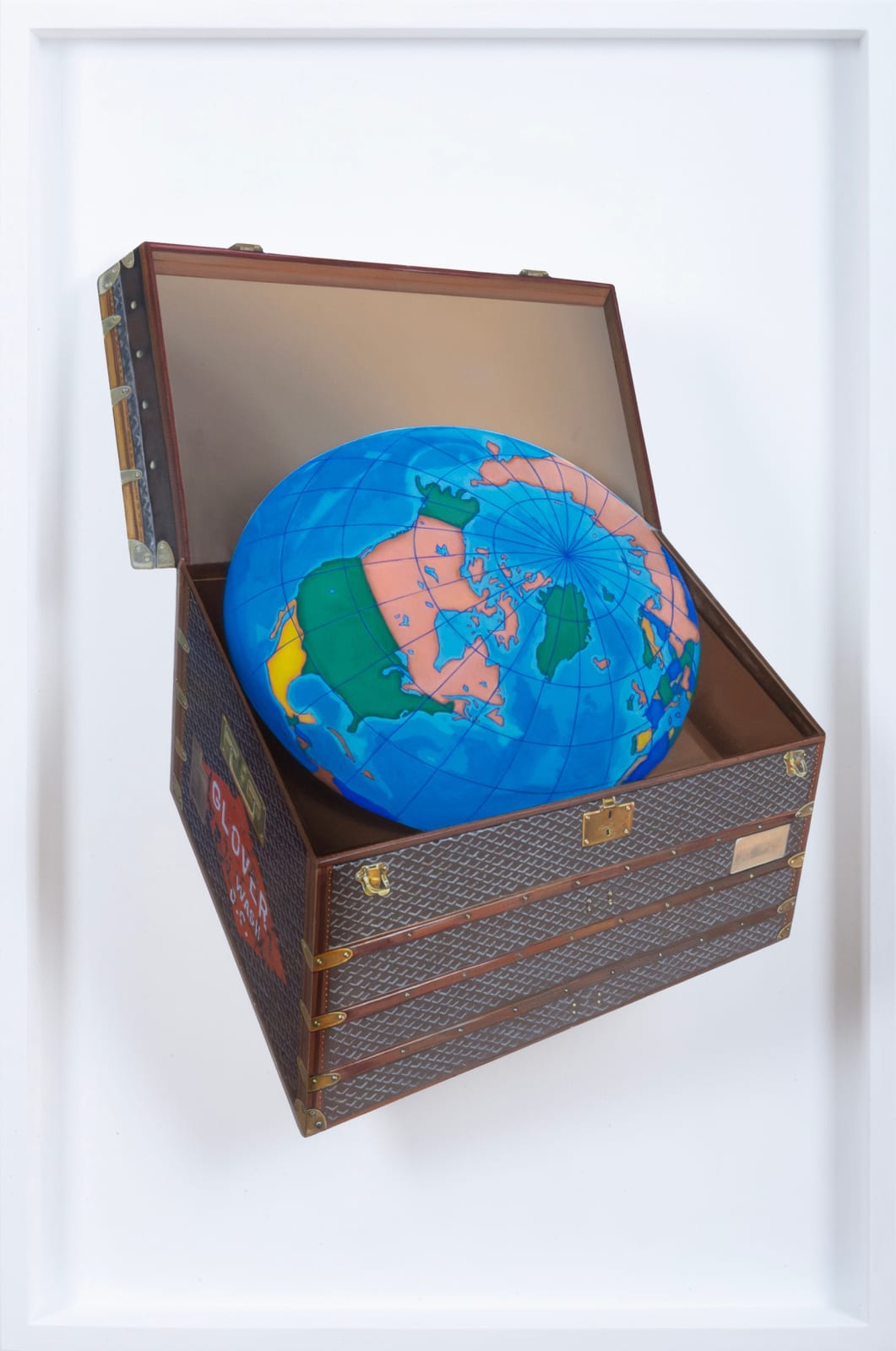 Patrick Hughes, The World is My Oyster, 2025