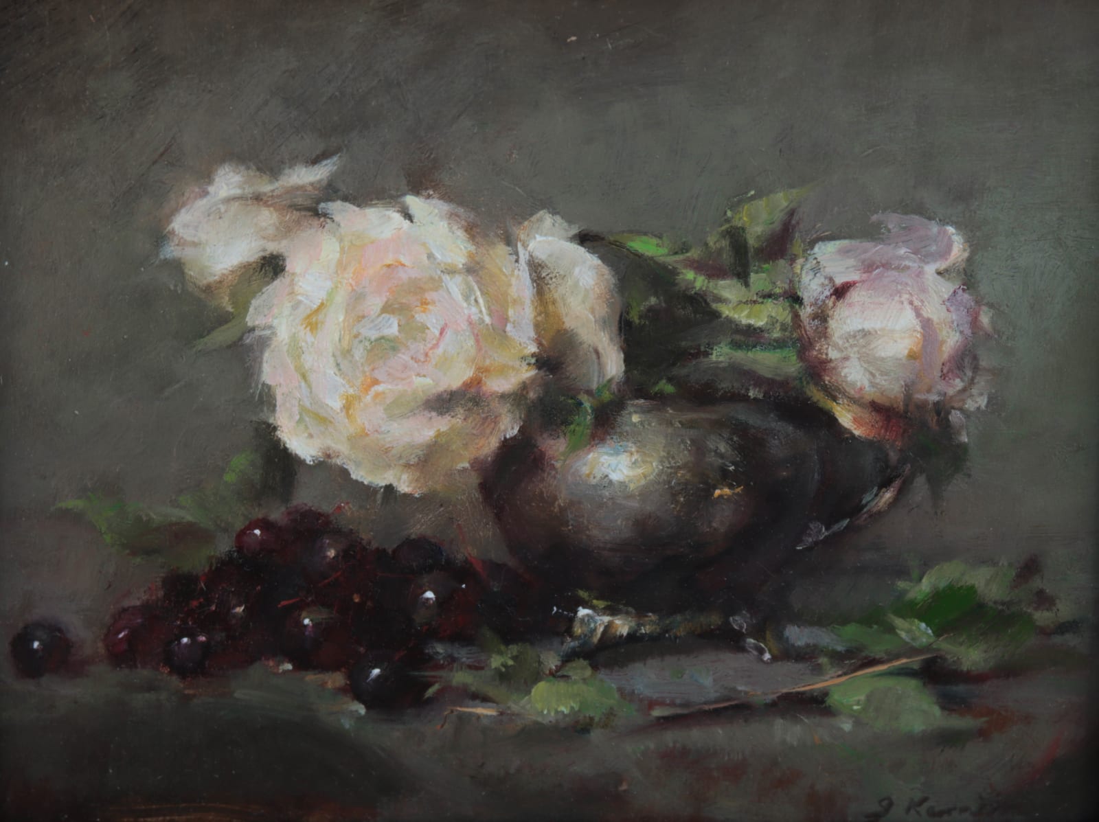 Beaux Arts 2025, Jacqueline Kamin "Roses in Silver Reflection"