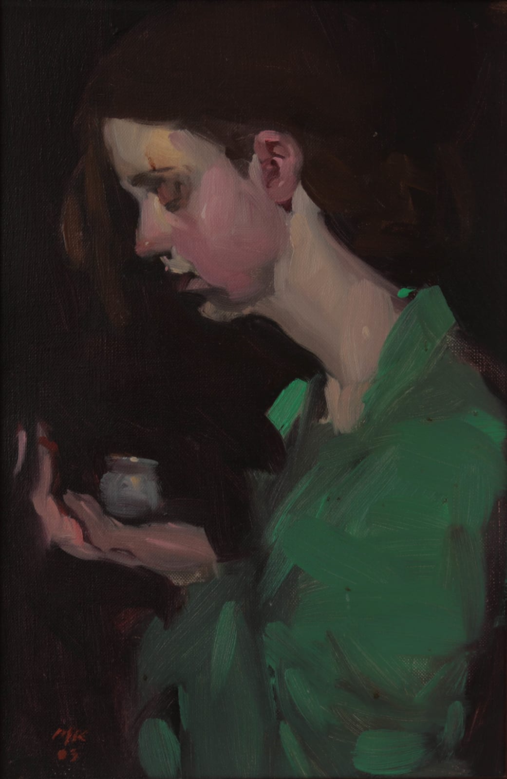 Private Collection 2025, Milt Kobayashi "Woman Holding Vessel"