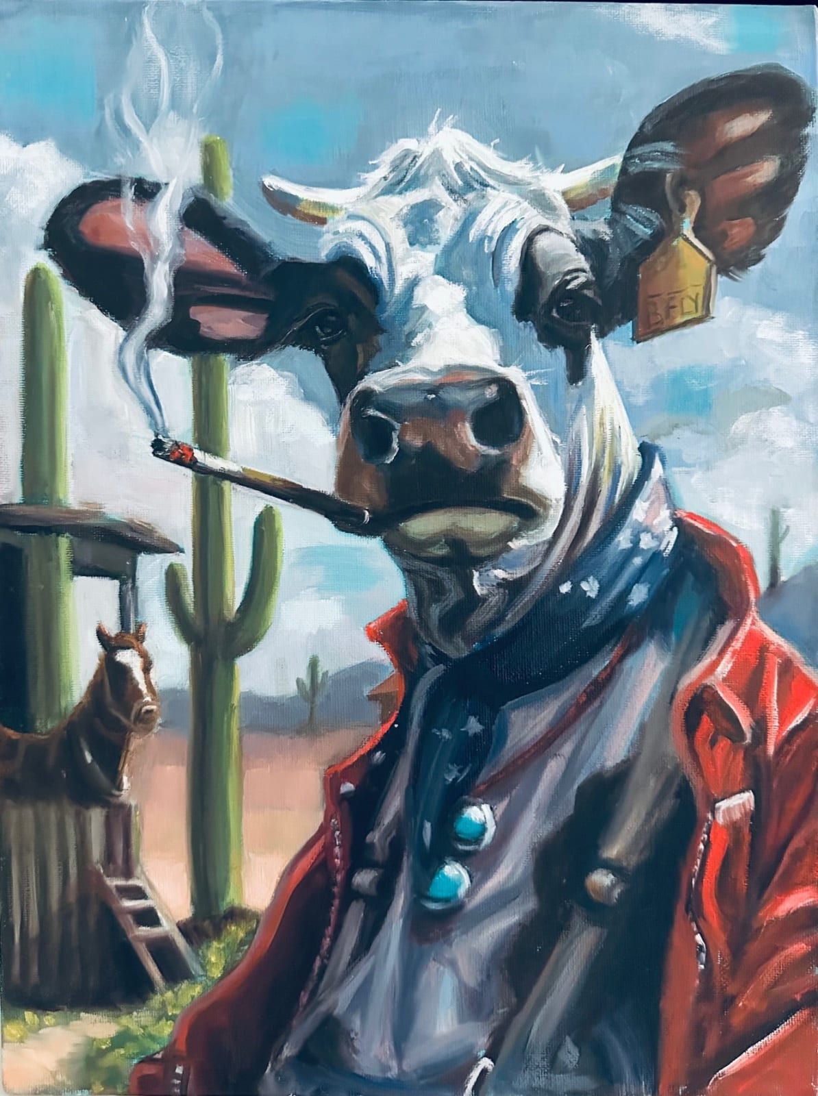 Fresh Paint 2025, Susan Butterfly Ebert "The Moorlboro Man"