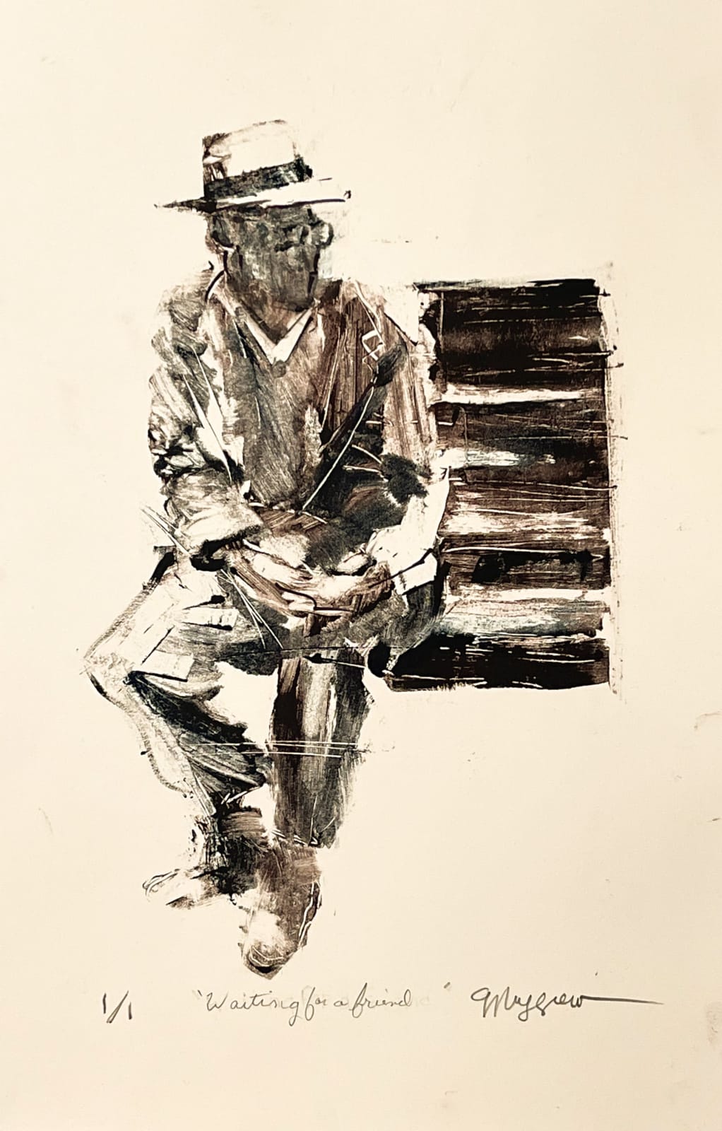 Gerald Ruggiero, Waiting for a Friend, 2022