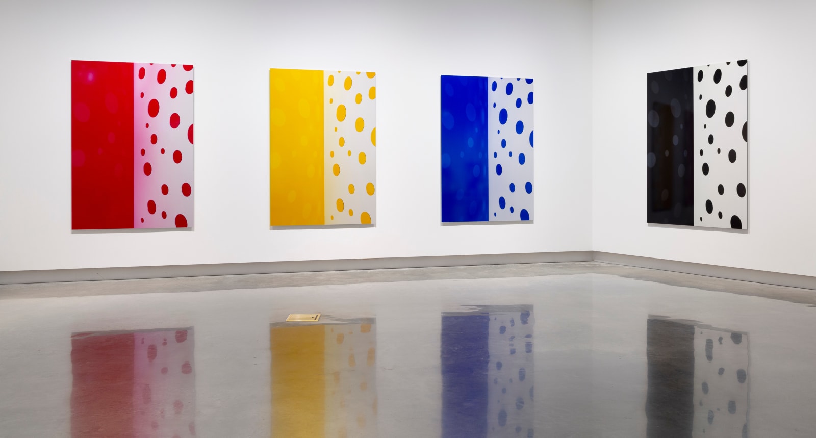 Jacky Redgate, Light Throw (Mirrors) Fold - Yellow and White, 2018