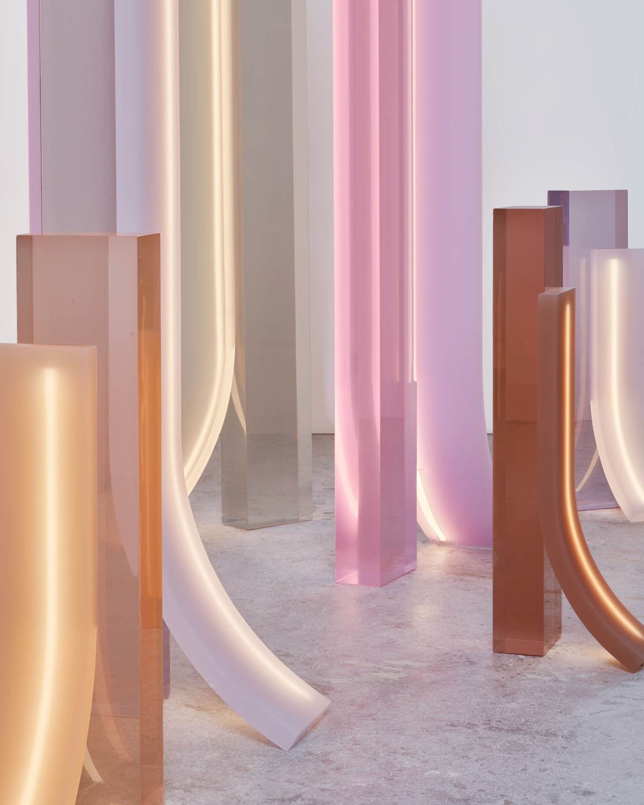 Sabine Marcelis, Slide Light, Mocha, 2023-ongoing