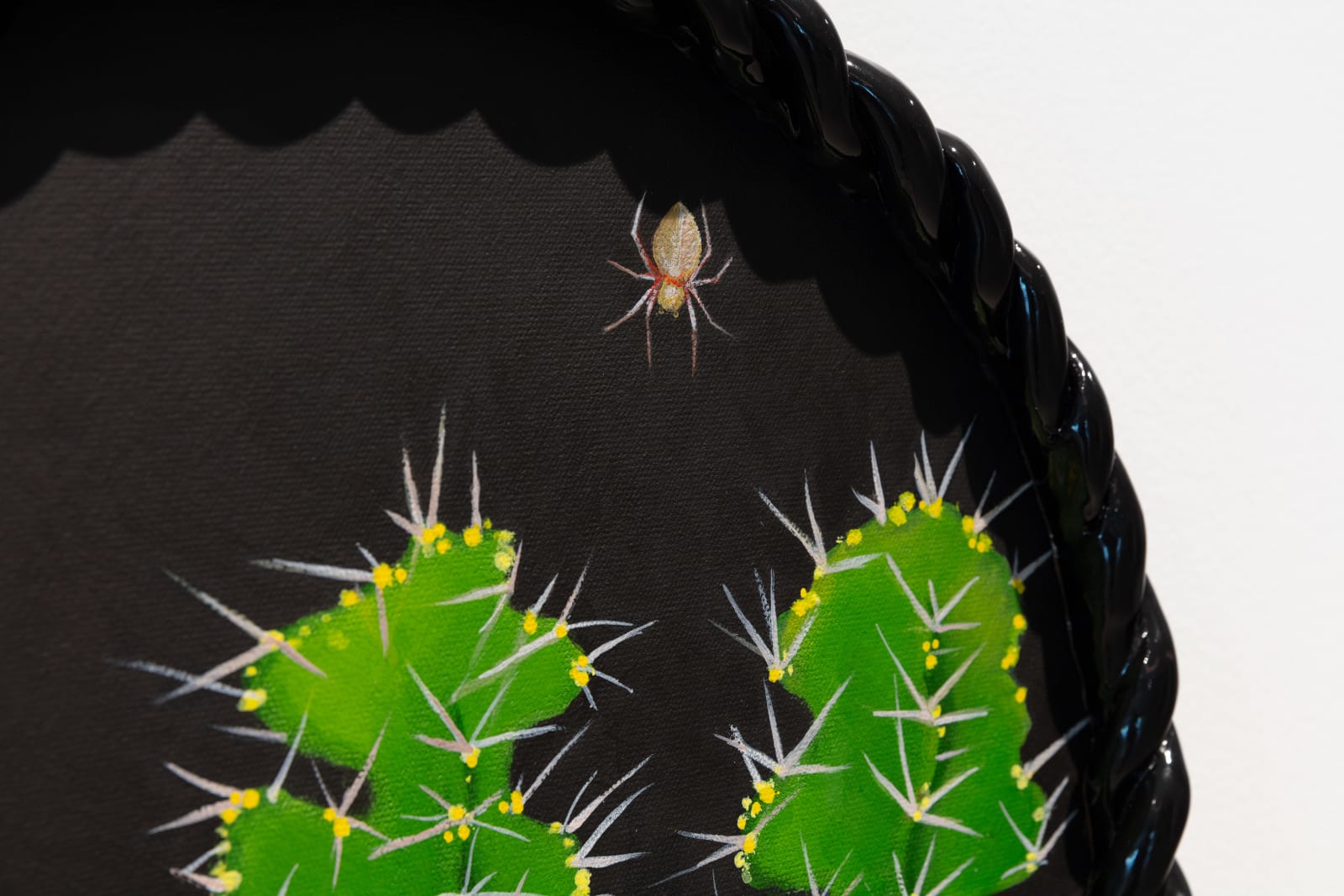 Angela Valamanesh, Birds and bees 21, (Cactus with Spider), 2024