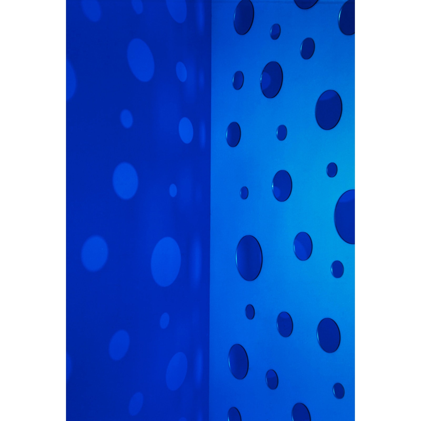 Jacky Redgate, Light Throw (Mirrors) Fold - Blue and Light Blue, 2018