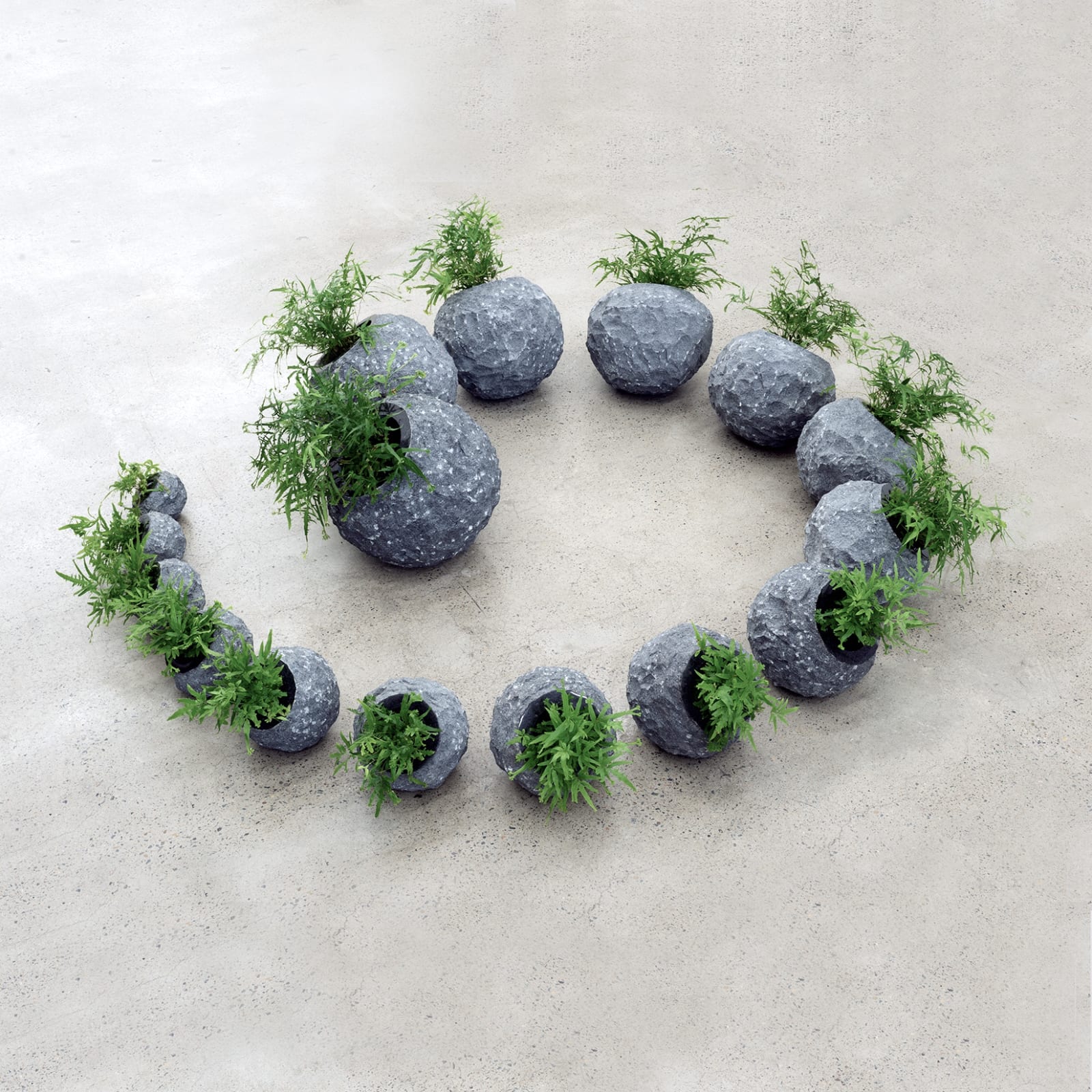 Marion Borgelt, Living Spiral: Variation No. 1, 2021