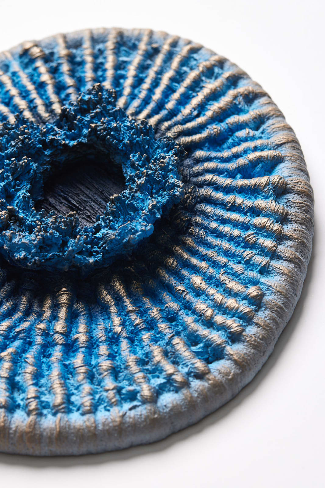Tammy Kanat, Bronze Weave (Blue), 2023