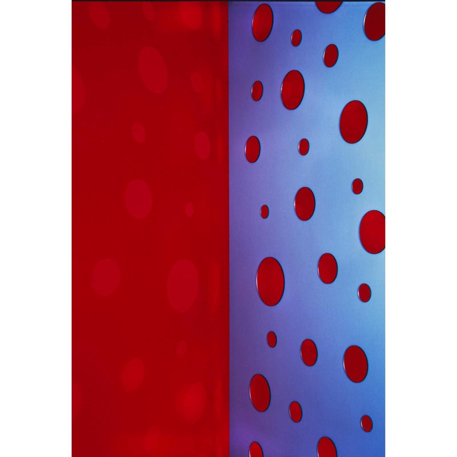 Jacky Redgate, Light Throw (Mirrors) Fold - Red and Light Blue-Violet, 2018