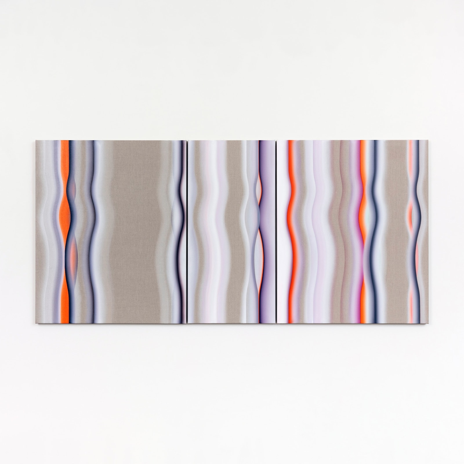 Marion Borgelt, Strobe Series: Entwine Triptych, 2024