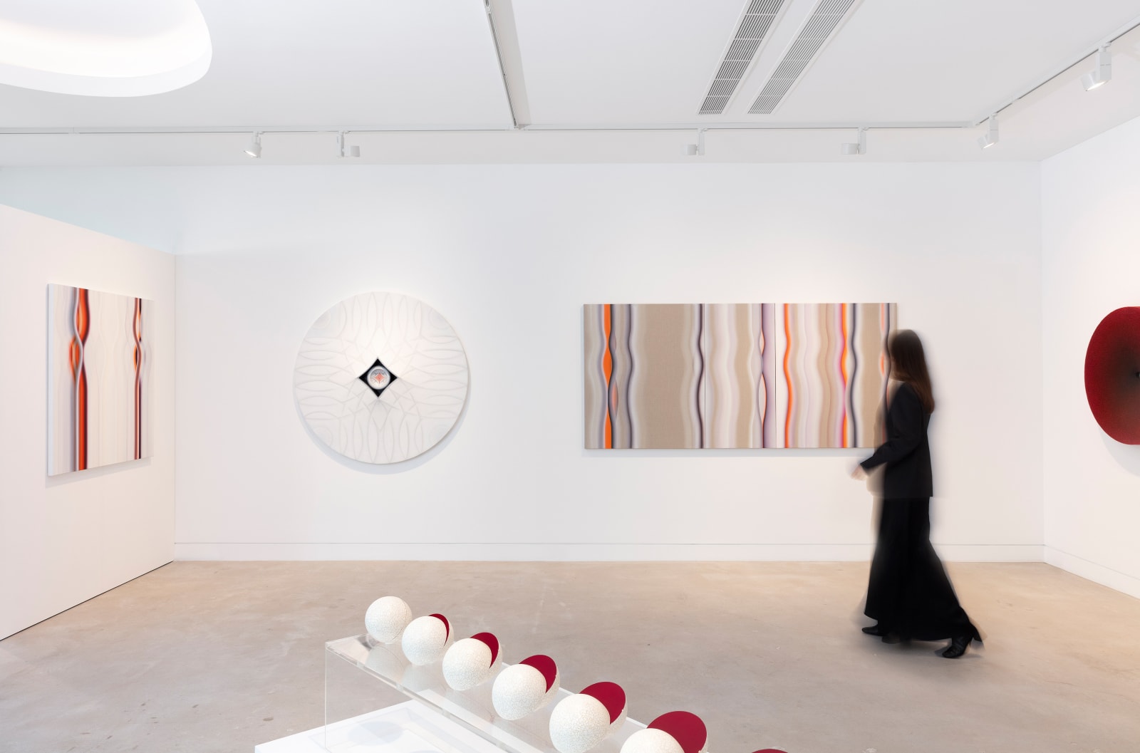 Marion Borgelt, Strobe Series: Entwine Triptych, 2024