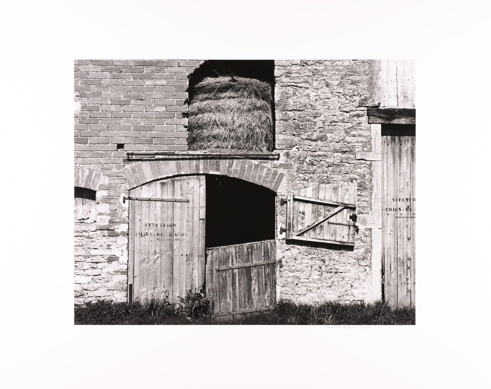Robert K. Byers, Barn, Chateauneuf, Burgandy, France, 1988