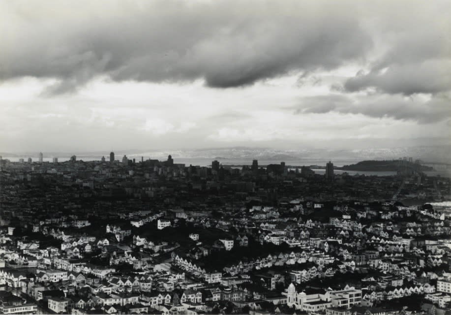 Pirkle Jones, View of San Francisco in the Rain, 1952